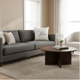 Elegant typografi motivationscitat kudde