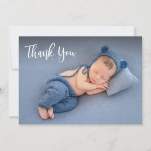 Elegant Typografi Newborn Baby Photo Tack