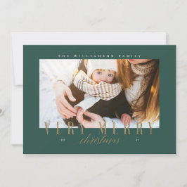 Elegant - typografi över Guld i God jul Julkort