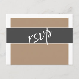 Elegant typografi RSVP Meny Val Bröllopskort