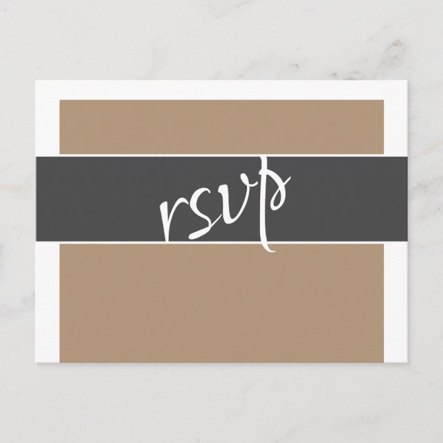 Elegant typografi RSVP Meny Val Bröllopskort (Framsida)