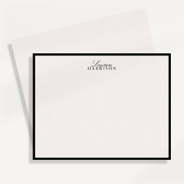 Elegant typografi svart kant elfenbensfärgad antec spara datumet