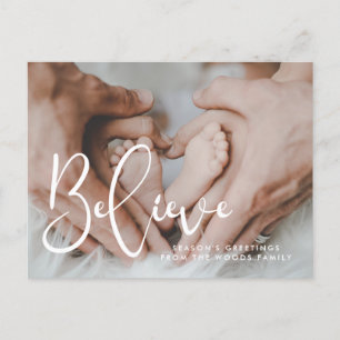 Elegant-typografi Tro-Helgdag Vykort