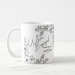 Elegant Typografi vi är engagerade i Kaffemugg