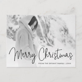 Elegant Typography Photo Elegant Helg Vykort