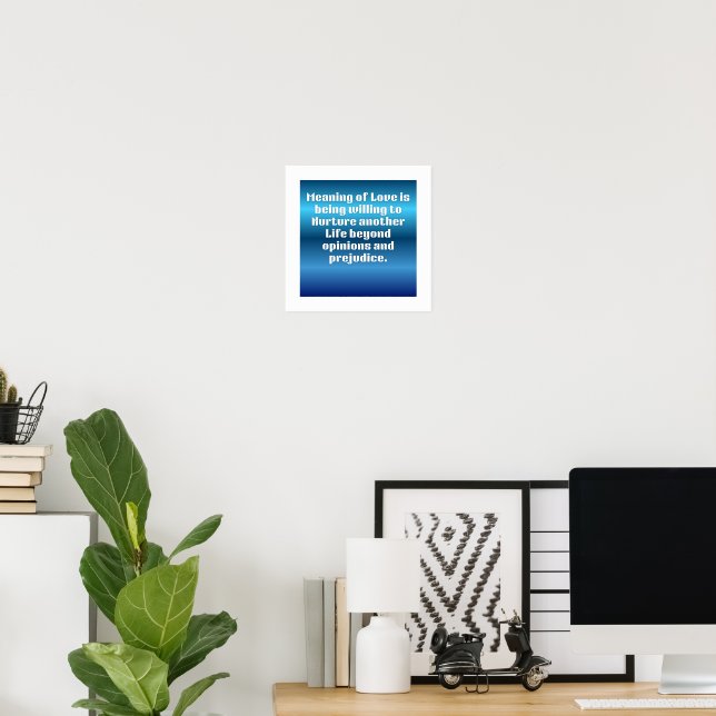 Elegant Typography Wall Art - inspirerande offerti Poster (Hemmakontoret)