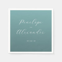 Elegant typsnitt i teal färg