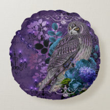 Elegant uggla blommigt vintage, hyvelmaskiner och