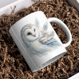 Elegant Uggla i vattenfärg Kaffemugg