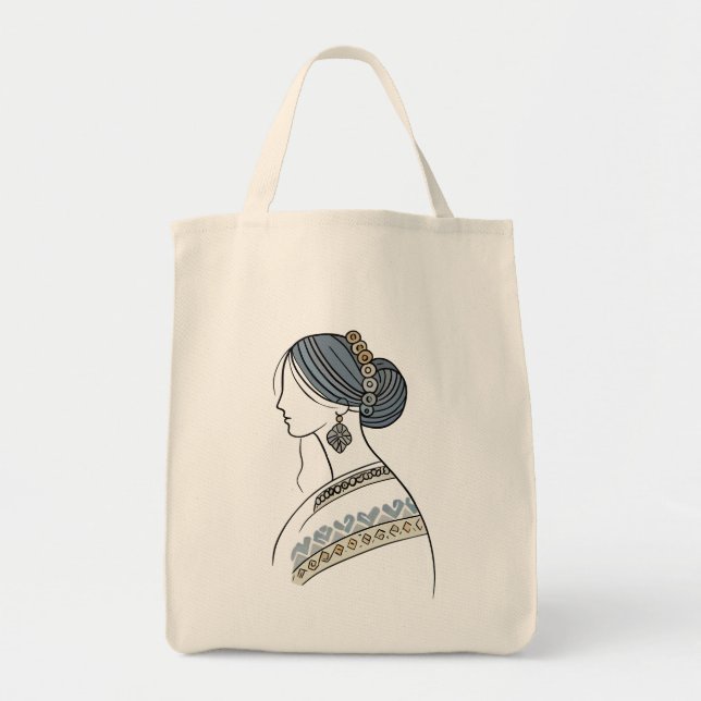 Elegant Ukrainsk folkart Livsmedel Tote Tygkasse (Framsidan)