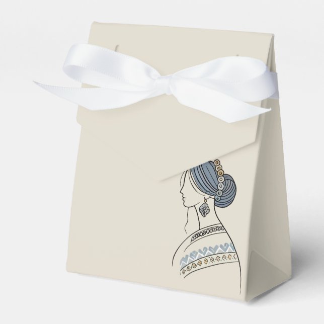 Elegant ukrainsk folkkonst Förmånslåda Presentaskar (Framsidan Sidan)