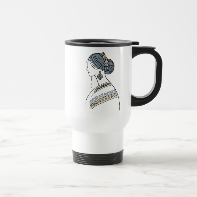 Elegant Ukrainska folkArt Resemugg (Höger)