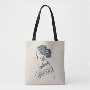 Elegant Ukrainska folkArt Shoulder Tote Tygkasse