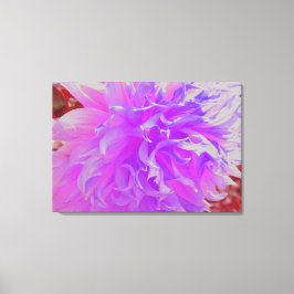 Elegant Ultra-Violet Decorative Dahlia Flower Canvastryck