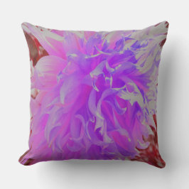 Elegant Ultra-Violet Decorative Dahlia Flower Kudde