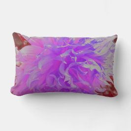 Elegant Ultra-Violet Decorative Dahlia Flower Lumbarkudde