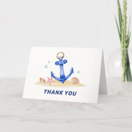 Elegant under Sea Nautical Anchor Boy Shower Tack Kort