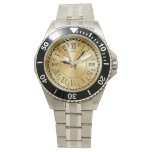 Elegant Unisex Oversize Stainless Steel Bracelet Armbandsur