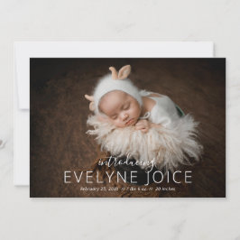 Elegant Unisex Photo Collage Newborn Baby Meddelande