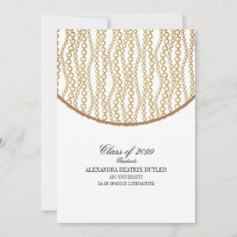 Elegant Universiteten Master's Grad Studentfest Inbjudningar