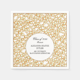 Elegant Universiteten Master's Grad Studentfest Pappersservett