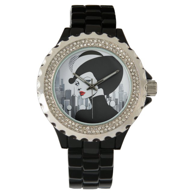 Elegant Uptown Girl New York High Society Armbandsur (Framsida)