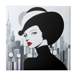 Elegant Uptown Girl New York High Society Kakelplatta