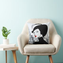 Elegant Uptown Girl New York High Society Kudde