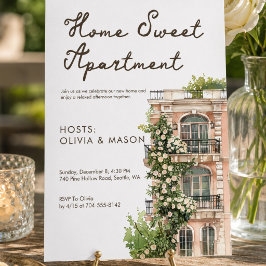 Elegant Urban Apartment Inflyttning Inbjudningar