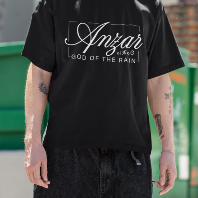 Elegant Urban Script Anzar North African Mythology T Shirt (Skapare uppladdad)