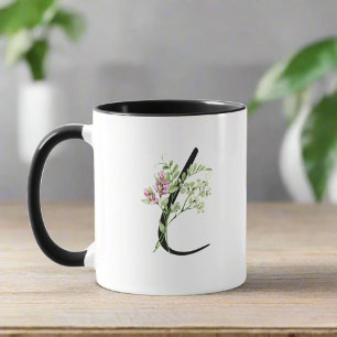Elegant Ursprunglig Löv för den botaniska Blommigt Mugg