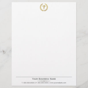 Elegant Utandning Guld Caduceus Medical Letterhead Brevhuvud