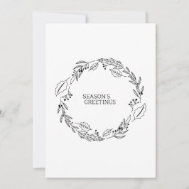 Elegant Utandningssäsong Hälsning, minimalt Julkort