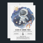 Elegant utomhus Kids Astronaut Boy Birthday Inbjudningar<br><div class="desc">Öka din firande med vår Elegant Utrikestjänsten Kids Astronaut Boy Birthday inbjudan! Den här förfinade utformningen blandar sömlöst den tidlösa skönheten i rymden med underskattad elegans och skapar en inbjudan som både är fängslande och sofistikerad. Föreställ dig att din lilla astronauts namn står ut mot yttre rymdens bakgrund och skapar...</div>