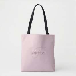 Elegant utseende monogram | Roséguld Tygkasse