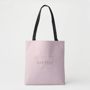 Elegant utseende monogram   Roséguld Tygkasse