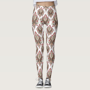 elegant utskrivaven damasker för sock monkey leggings