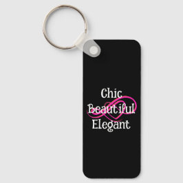 Elegant, vacker, chic akrylnyckelring nyckelring