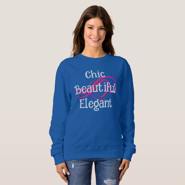 Elegant, vacker, chic t-shirt (Hel framsida)