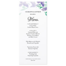 Elegant vacker lila boho blommig akvarell