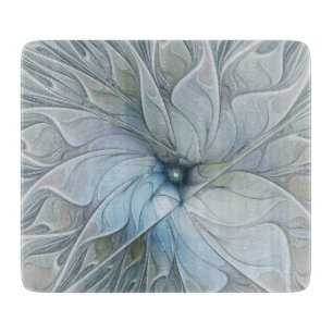 Elegant vacker modern abstrakt fraktal konst blomm