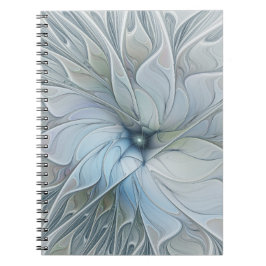 Elegant vacker modern abstrakt fraktal konst blomm anteckningsbok