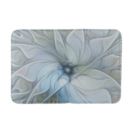 Elegant vacker modern abstrakt fraktal konst blomm badrumsmatta