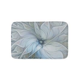 Elegant vacker modern abstrakt fraktal konst blomm badrumsmatta