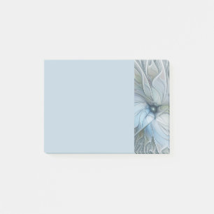 Elegant vacker modern abstrakt fraktal konst blomm post-it block