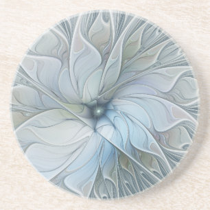 Elegant vacker modern abstrakt fraktal konst blomm underlägg