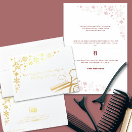 Elegant Vackert Julhelg Guld Foil Folierat Kort