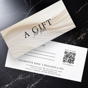 Elegant, Vågar, salon, QR-kod, gåvsintyg