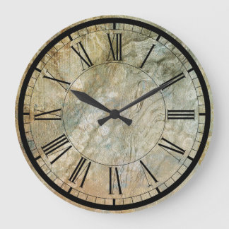 Elegant, väggklocka i struktur