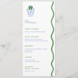 Elegant Vågigt Möhippan Kant jul Meny